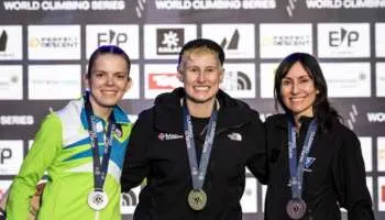 Marina Dias conquista prata e mantém 100% de pódios em Copas do Mundo de paraescalada