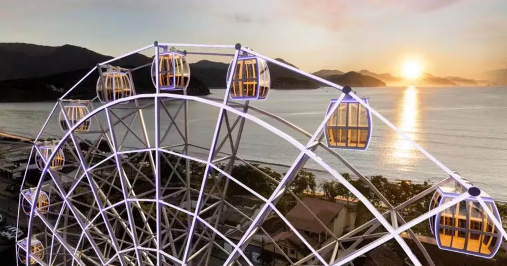 Roda-gigante de 38 metros se torna nova atração turística em Ubatuba