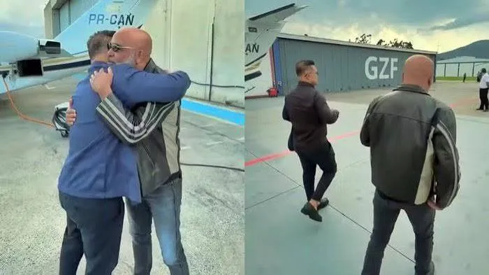 Antes de desaparecer, Rick publicou encontro com empresário em aeroporto
