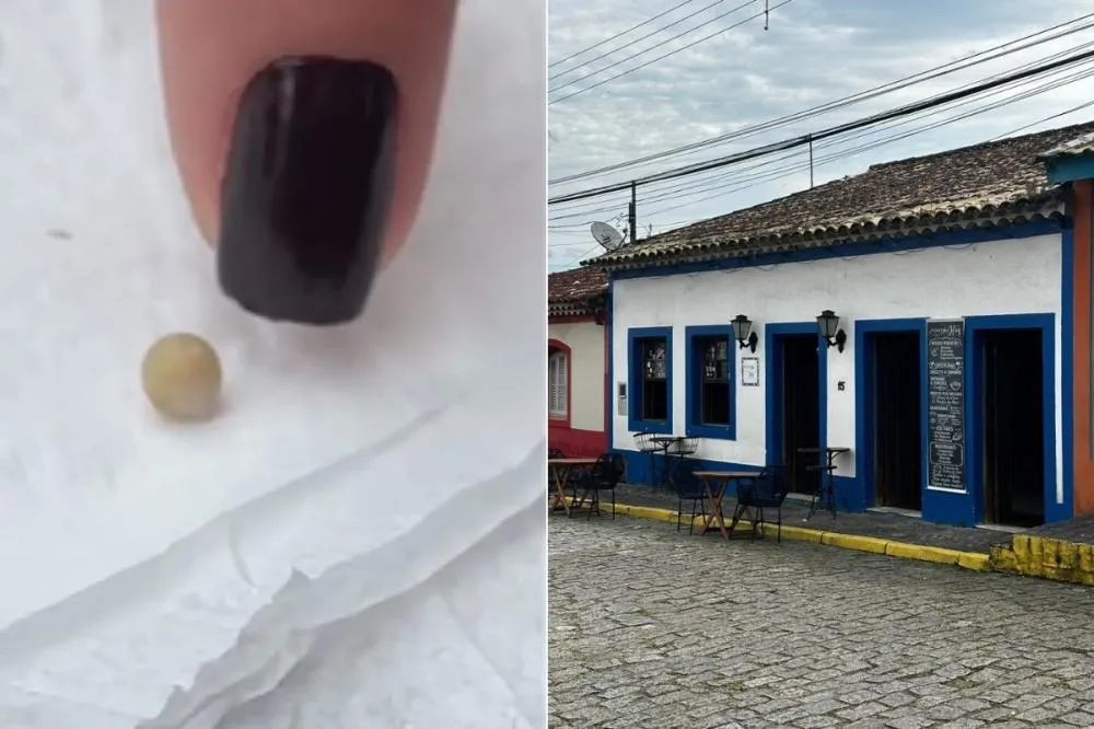 Cliente encontra pérola ao comer ostra em restaurante no litoral de São Paulo