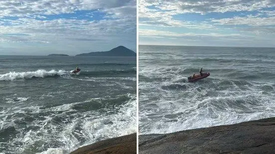 Bombeiros retomam buscas por turista de 28 anos que desapareceu no mar em Ubatuba