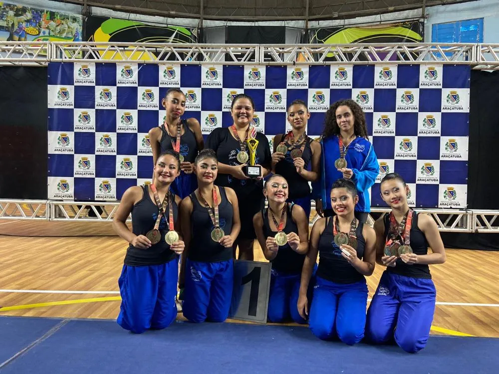 Ginastas de Ubatuba conquistam segundo lugar por equipes em competição em Guarulhos
