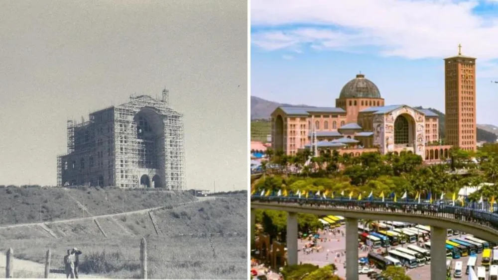 De pequena capela ao maior templo católico do Brasil: conheça a história do Santuário Nacional de Aparecida