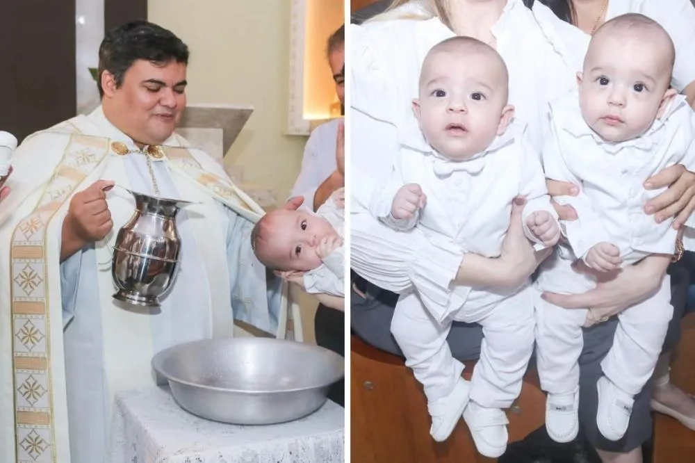Padre descobre troca de gêmeos durante batizado em Guaratinguetá e acaba batizando o mesmo bebê duas vezes