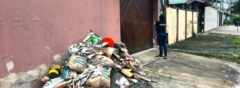Caraguatatuba intensifica fiscalização contra descarte irregular de lixo e prevê multas de R$ 3,1 mil