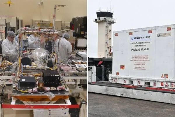 Satélite brasileiro Amazônia 1B: São José dos Campos realiza teste com avião da Embraer para transportar carga de 13 toneladas à Guiana Francesa
