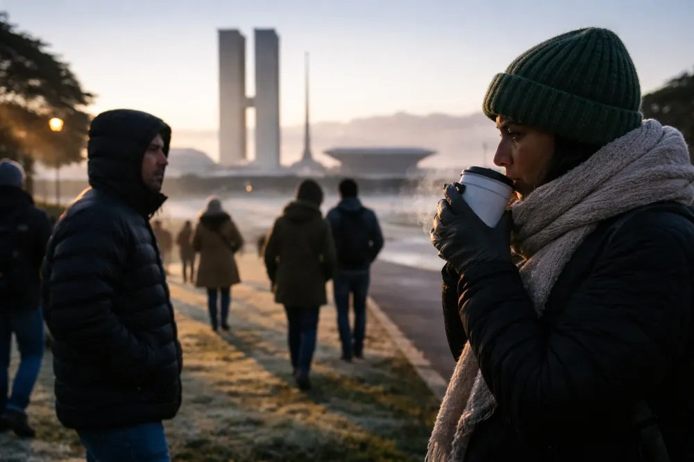 Distrito Federal registra o dia mais frio do ano nesta quarta-feira