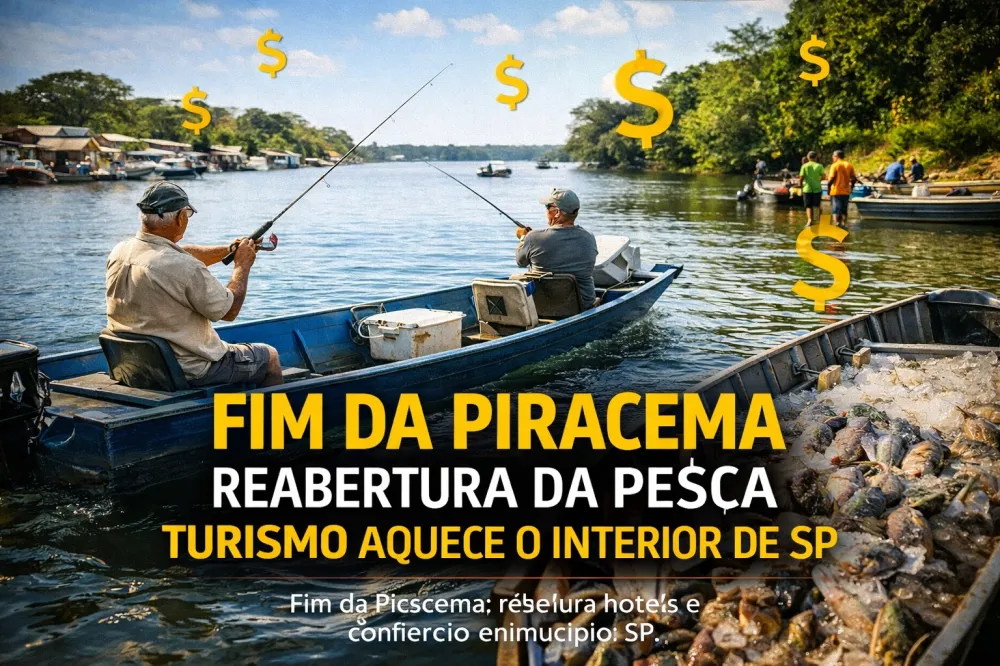 Fim da Piracema: reabertura da pesca movimenta hotéis, comércio e aluguel de barcos no interior de SP