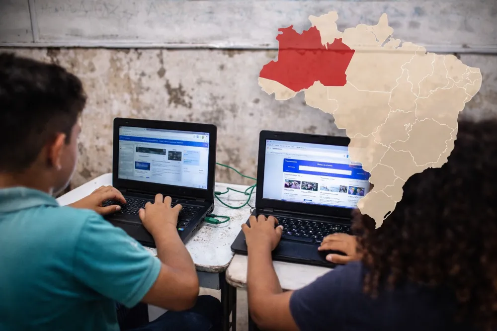 Com 52,5%, Acre segue com pior índice de escolas com acesso à internet no país, aponta Censo Escolar