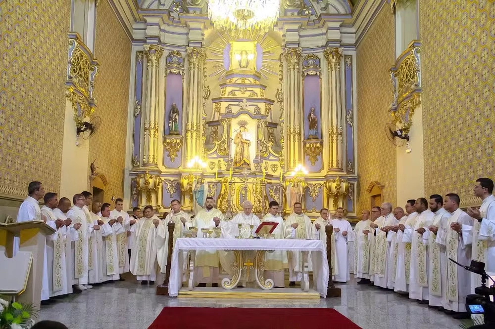 Igreja onde Frei Galvão foi batizado passa por restauro em Guaratinguetá