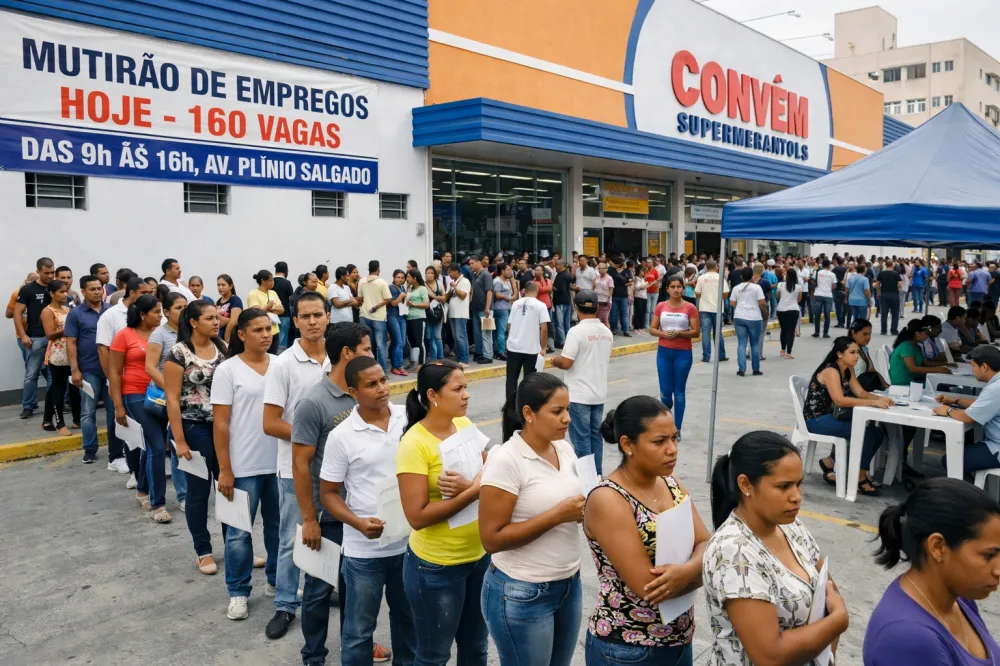 Bragança Paulista: mutirão de emprego oferece 160 vagas em nova unidade de supermercado