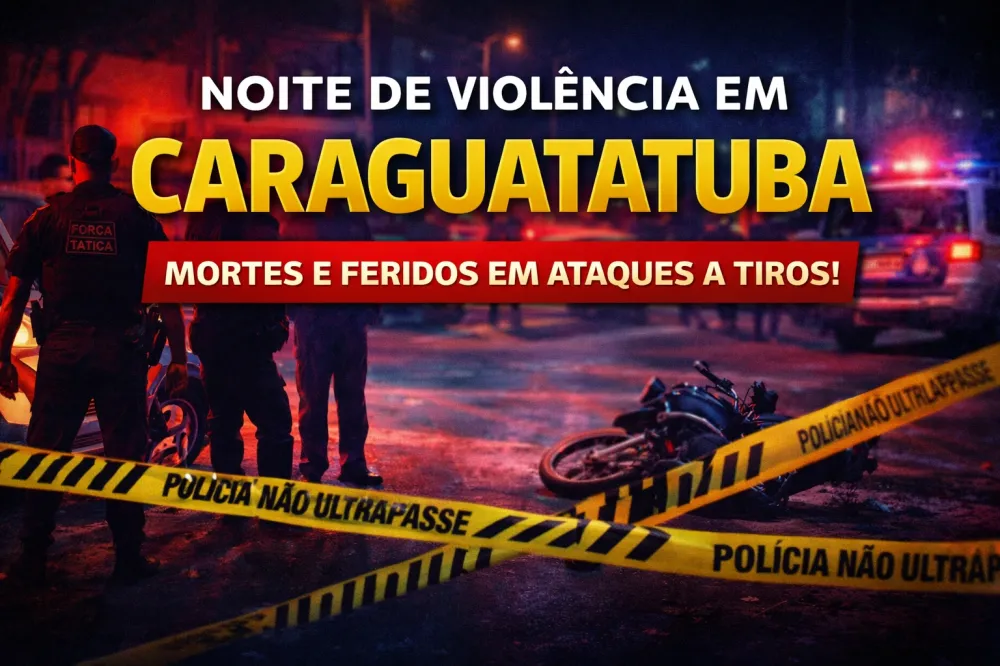 Sequência de ataques a tiros deixa mortos e feridos em Caraguatatuba e acende alerta na cidade