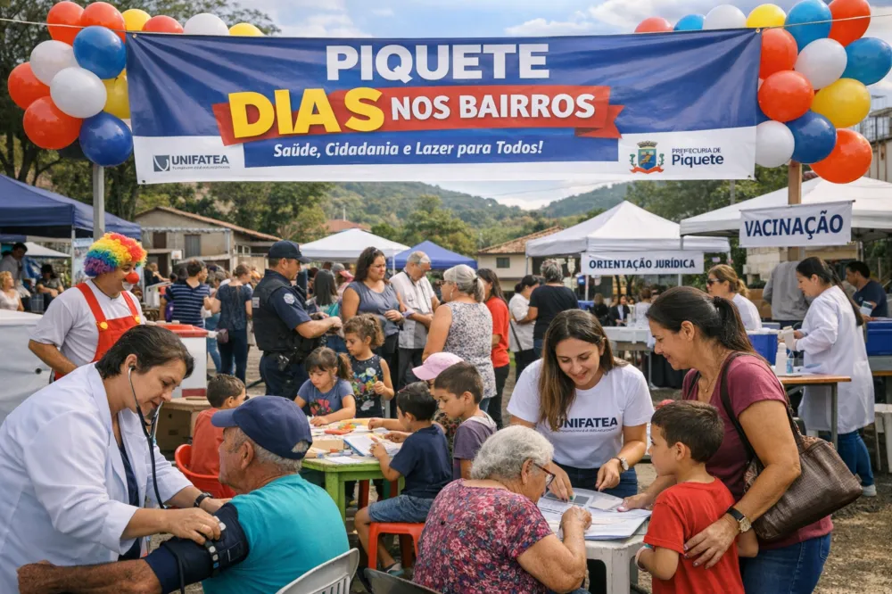 Dia S leva serviços gratuitos de saúde, cidadania e educação para moradores de Piquete