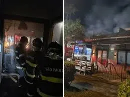 Suspeita de furto termina em incêndio em restaurante no Centro de Ubatuba