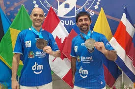 Dupla de judô de São José conquista bronze no Pan-Americano de Kata no Equador