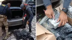 PRF e Polícia Militar apreendem 102 kg de pasta base de cocaína após perseguição na Dutra em Taubaté