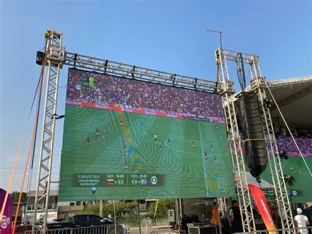 Copa na Praça terá estrutura ampliada para transmissão de Brasil x Haiti em Pindamonhangaba