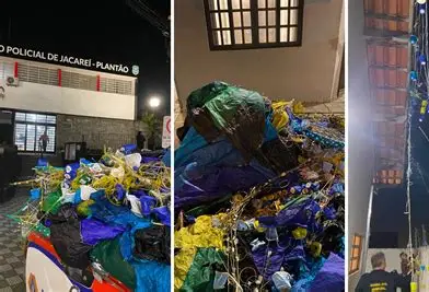 Balão cai sobre telhado de casa em Jacareí e mobiliza Corpo de Bombeiros