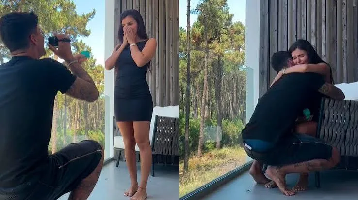 Gabriel Medina anuncia noivado com Isabella Arantes e compartilha pedido de casamento