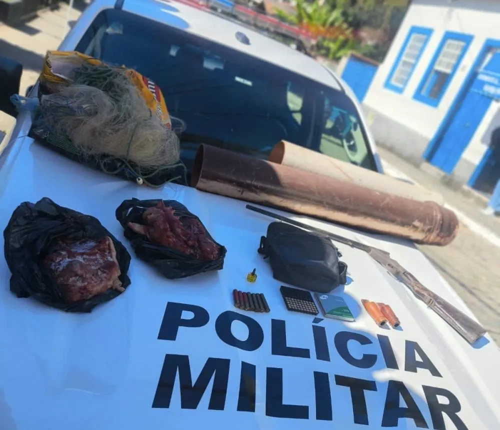 Homem é autuado por caça ilegal e posse irregular de arma em Arapeí