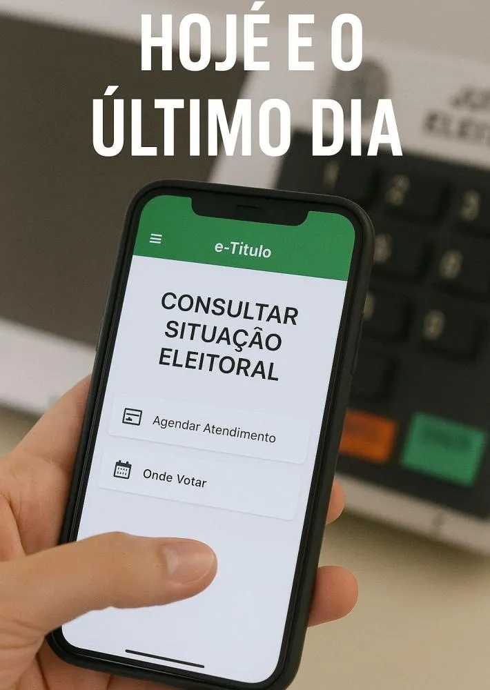 Prazo para regularizar título de eleitor termina hoje segunda-feira (19)
