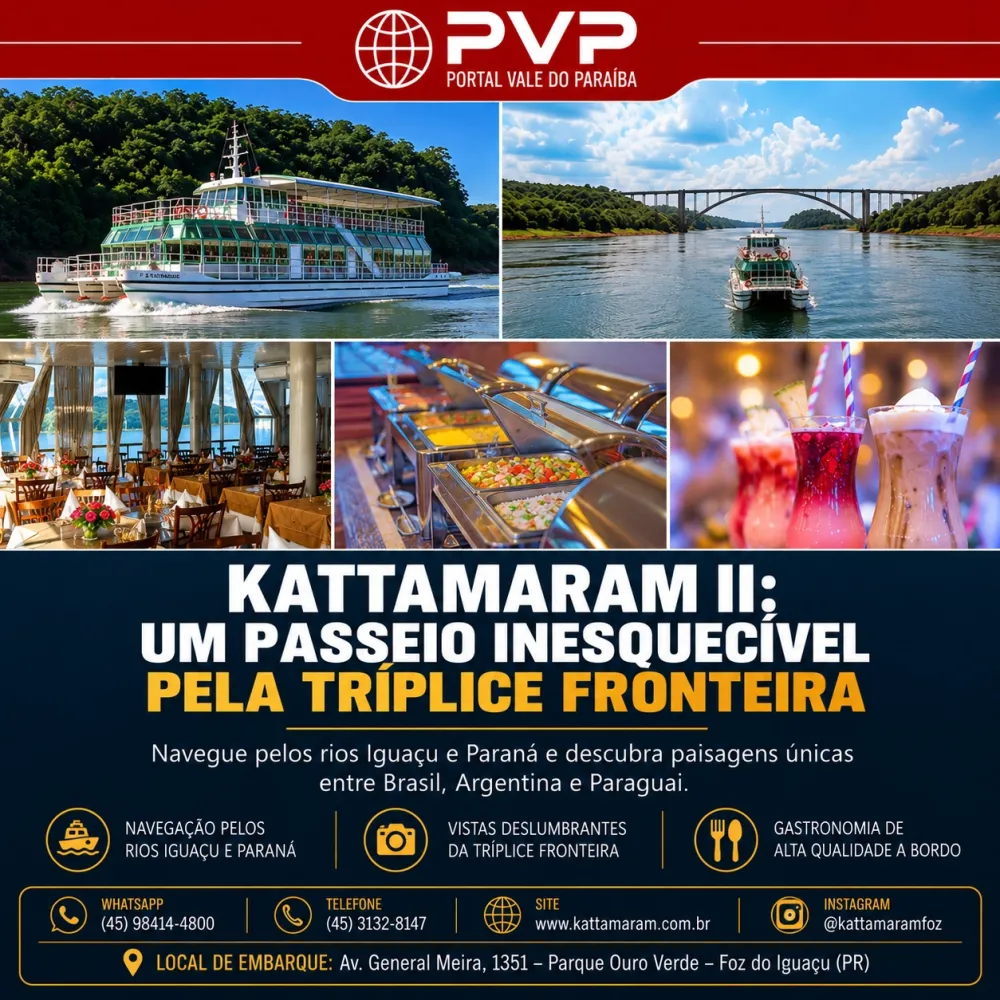 Kattamaram II: um passeio inesquecível para descobrir a Tríplice Fronteira pelas águas de Foz do Iguaçu