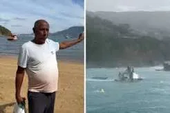 Pescador relembra momentos de tensão após perder embarcação onde morava durante vendaval em Ubatuba