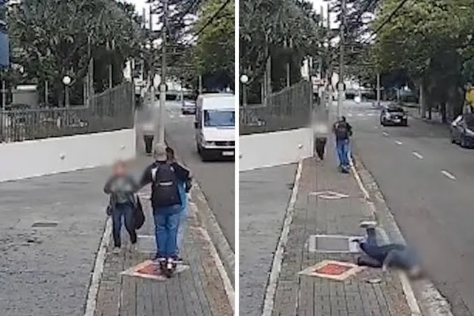 Polícia prende suspeito de derrubar idosa durante tentativa de assalto com patinete em São José