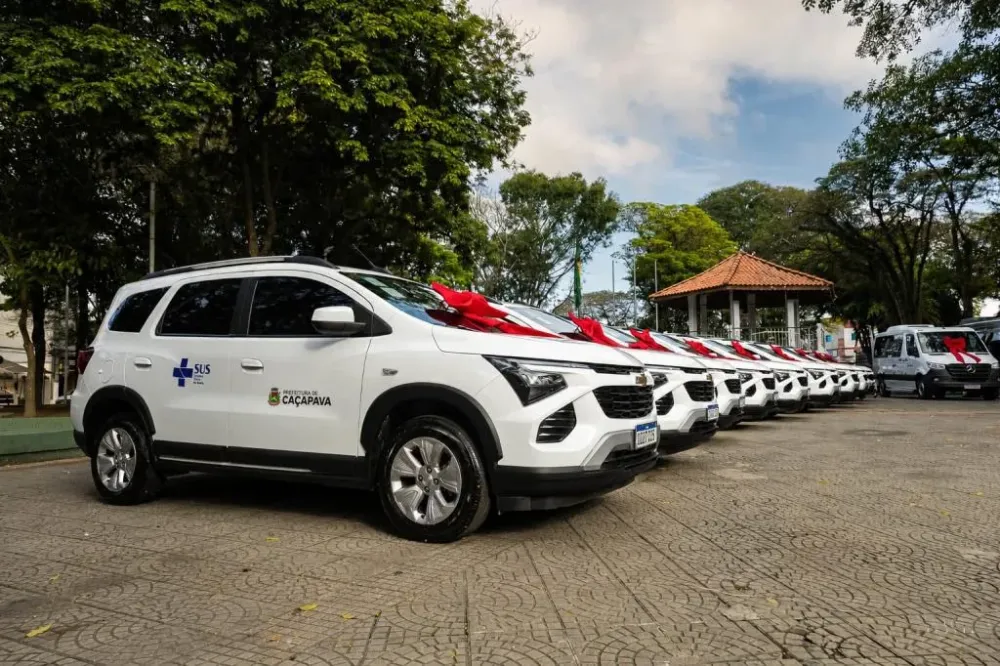 Prefeitura amplia frota municipal de saúde com a entrega de 14 novos veículos em Caçapava